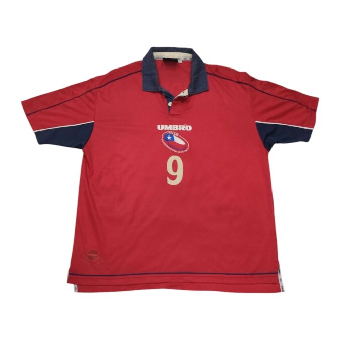 Original 2000-01 Chile Home Shirt Zamorano #9