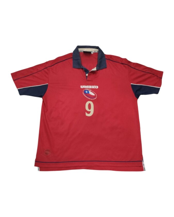 Original 2000-01 Chile Home Shirt Zamorano #9