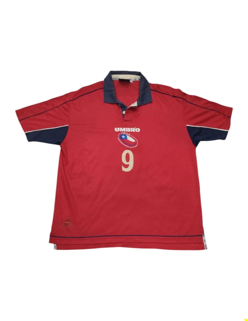 Original 2000-01 Chile Home Shirt Zamorano #9