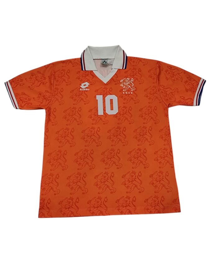 1994/95 Holland Home Football Shirt Lotto #10 Bergkamp