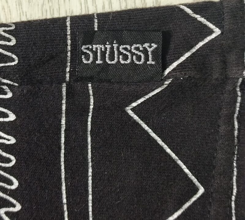 Stussy 00's OLD STUSSY All-Over Print T-Shirt Black - Image 4