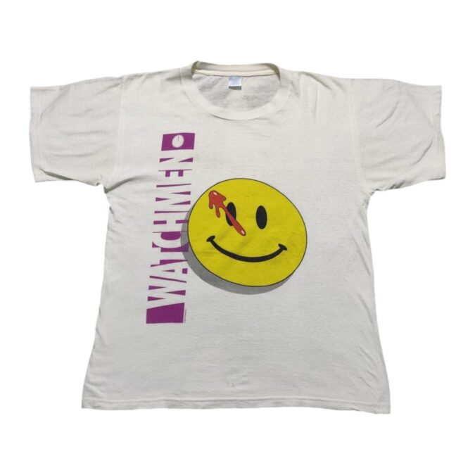 Headshot Smiley Watchmen 80s