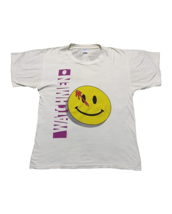 Headshot Smiley Watchmen 80s