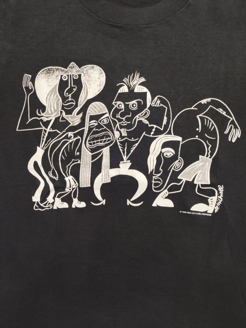 Vintage 90s Red Hot Chili Peppers (RHCP) Picasso Art Shirt - Image 3