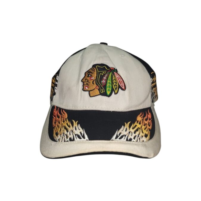 Vintage Chicago Blackhawks Flame Cap