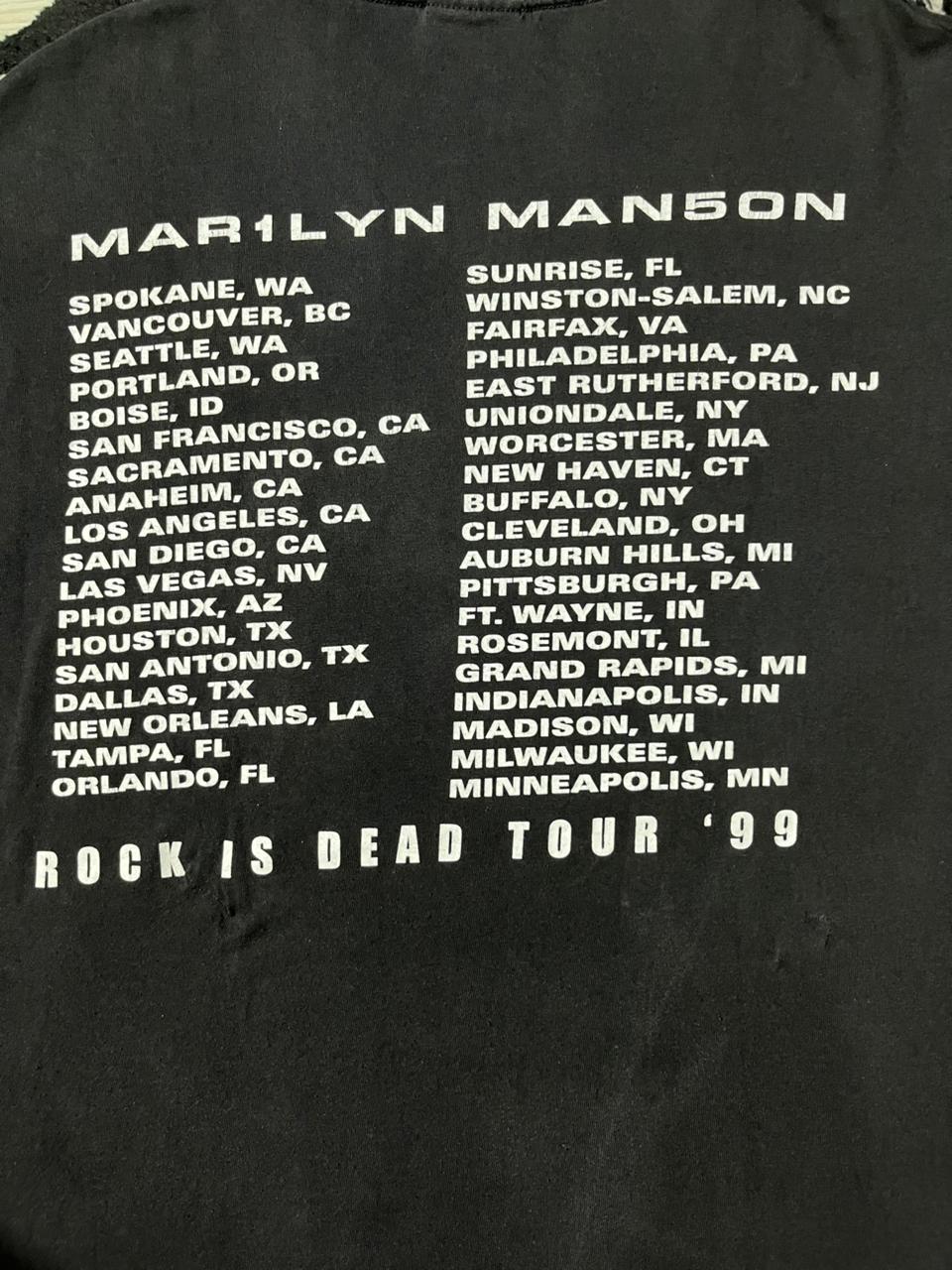 Vintage Marilyn Manson Rock Is Dead 1999 Tour - Image 4